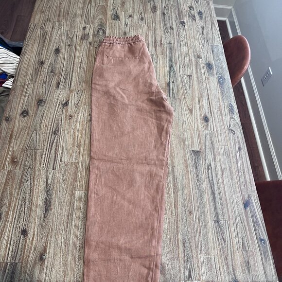 Zara - Linen Pant - Light Brown - Large - Picture 3 of 6